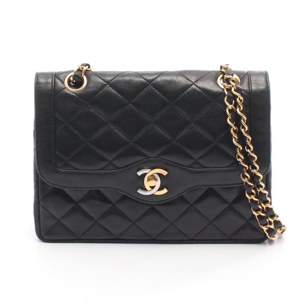 Chanel Matelasse Paris Limited Edition Double Flap Shoulder Bag Lambskin